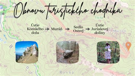Mapa turistického chodníka