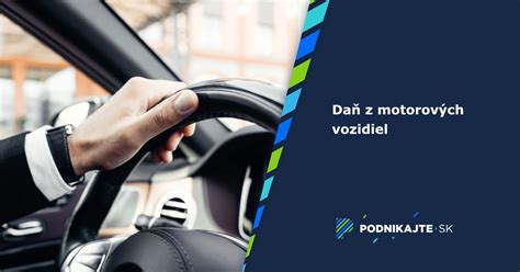 Daň z motorových vozidiel - ilustrácia