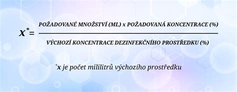 Vzorec na výpočet objemového percenta roztoku