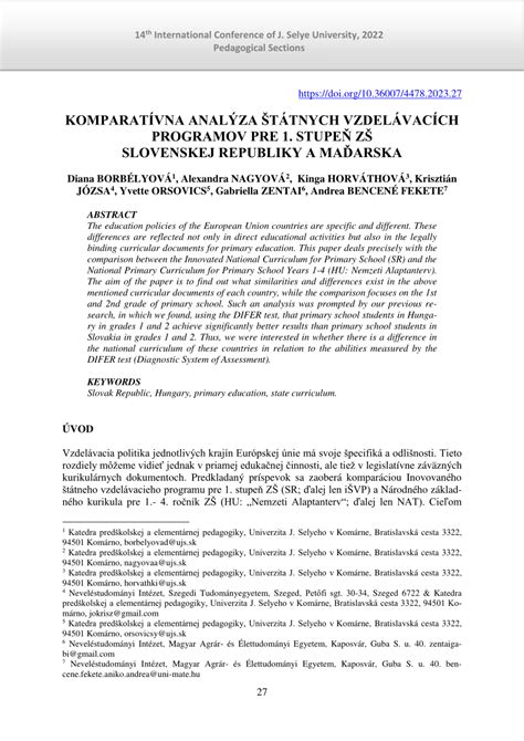 Komparatívna tabuľka vzdelávacích kurikúl geografie v rôznych štátoch