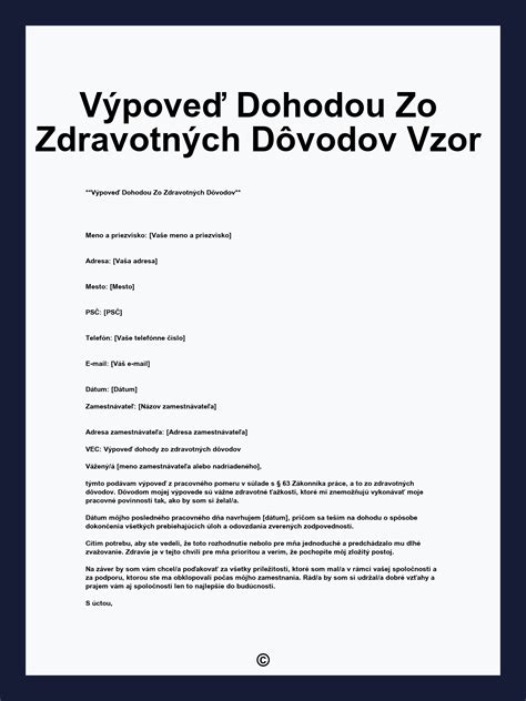 Schéma: Proces výpovede zo strany zamestnávateľa zo zdravotných dôvodov