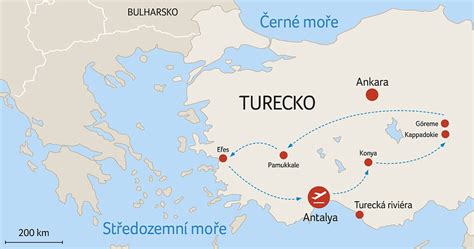 Mapa historických pamiatok Turecka
