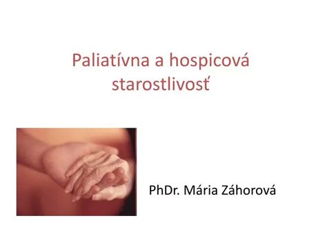 Paliatívna starostlivosť