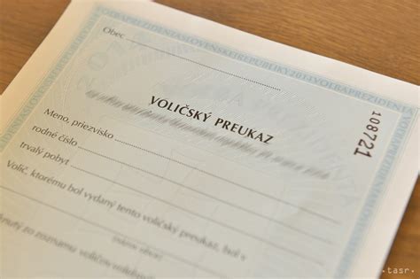 Dôležité dátumy pre voličský preukaz