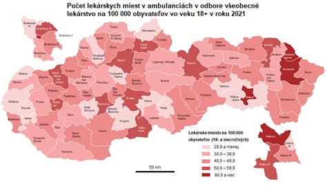 Mapa dostupnosti psychiatrickej starostlivosti v SR