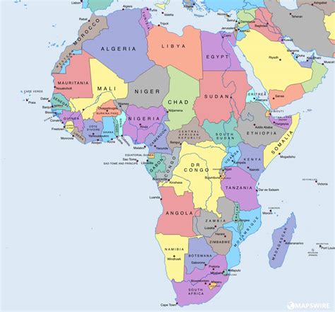 Mapa Afriky s vyznačením regiónu Kongo