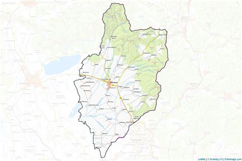 Mapa obce Lipovec a okolia