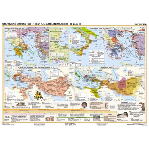 Mapa starovekého Grécka a jeho kolónií