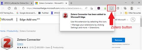 Zobrazenie tlačidla Zotero Connector v prehliadači