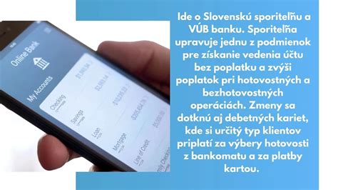 Zmeny poplatkov vo VÚB banke