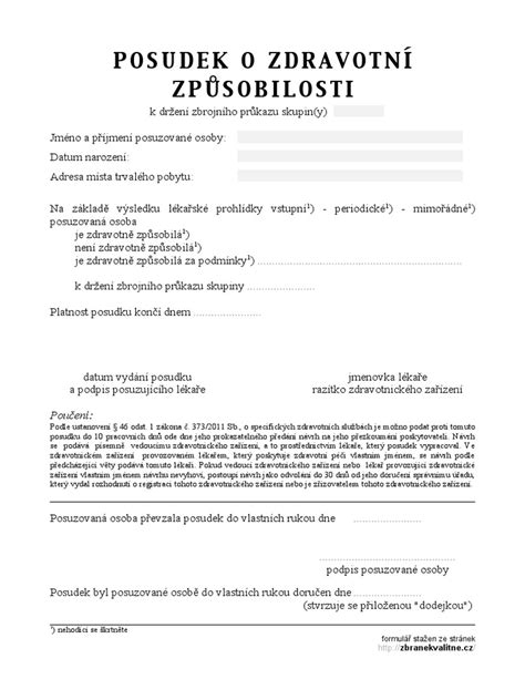 dokument o posudku invalidity