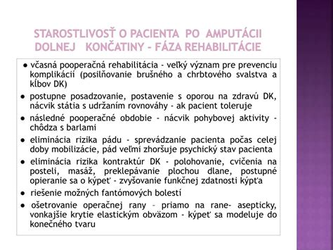 Pravidlá starostlivosti o pooperačné rany
