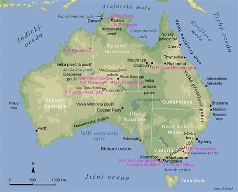 Mapa Austrálie s vyznačenými metropolitnými a regionálnymi oblasťami