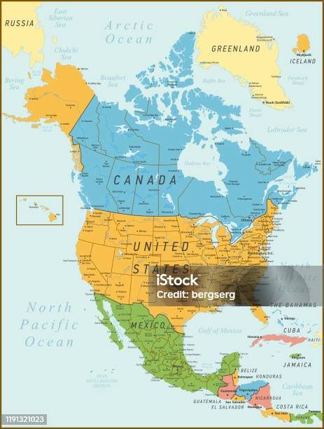 Mapa USA s vyznačenými colnými úradmi