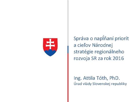 Schéma štruktúry Národnej stratégie regionálneho rozvoja