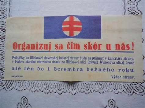 Propagandistický plagát z čias slovenského štátu
