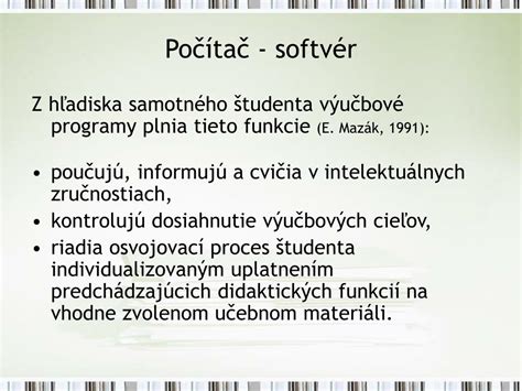 Vplyv počítačov na proces vzdelávania