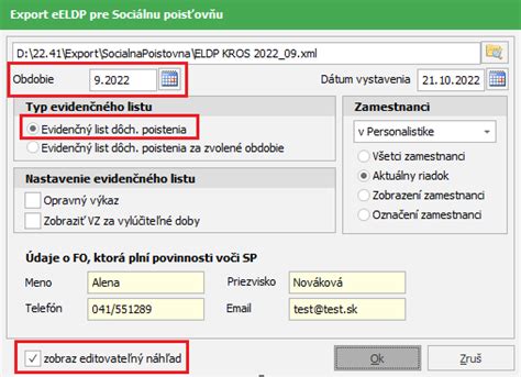 Evidenčný list dôchodkového poistenia