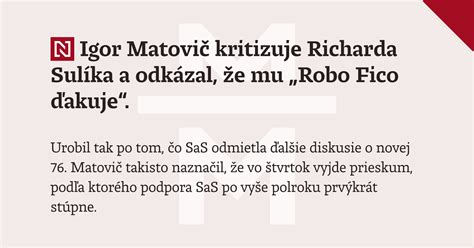 Chronologický prehľad politických funkcií Richarda Sulíka