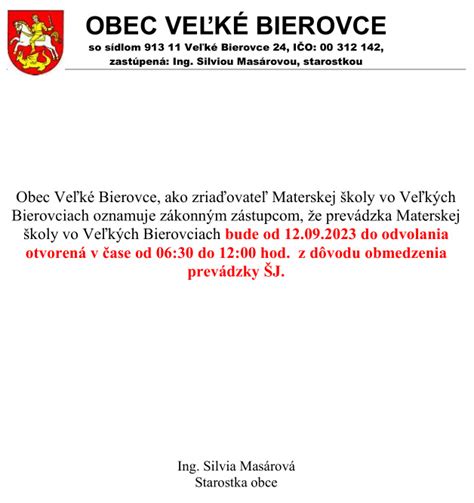 Program festivalu Veľké Bierovce
