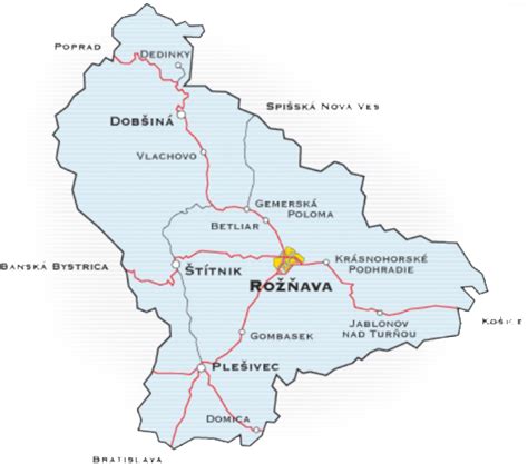 Mapa oblasti, kde nezisková organizácia poskytuje svoje služby
