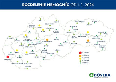 Mapa urgentných príjmov a nemocníc v Bratislave