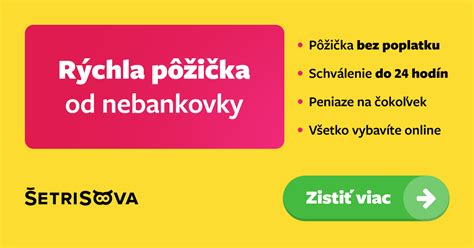 Nebankové spoločnosti a online pôžičky