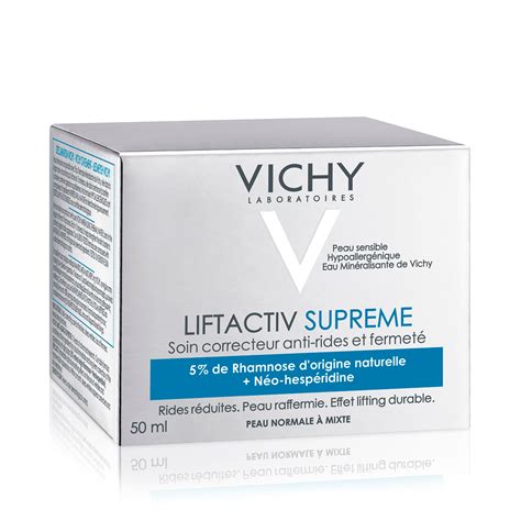Infografika zložiek krému Vichy Liftactiv Supreme