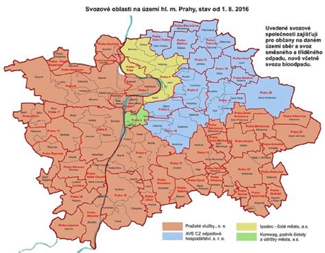 Mapa oblastí, kde firma poskytuje služby