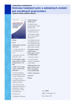 Prehľad legislatívy pre sociálnych pracovníkov